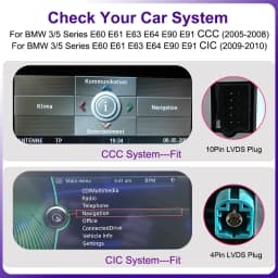 AUTOTOP 8.8" Wireless CarPlay Android Auto Car Multimedia Display for BMW 3 Series E90 E91 E92 E93 5 Series E60 E61 Touch Screen
