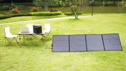 MHPOWOS 220W 40V Portable Solar Panel Waterproof Foldable Solar Panel Power Backup Solar Charger for Power Station RV Camping