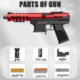 Professional-grade large gun, powerful output without lag, durable and tough materials, suitable for outdoor training and play,