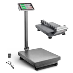SucceBuy 660Lbs Computing Digital Platform Scale 0.1LBS Accuracy Floor Scale with LB/KG High-Definition Display for Box Luggage