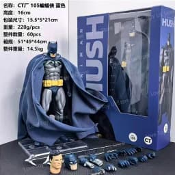 Hot-New CT Toys Batman Hush Blue Version Mafex 105 Bat Man Black Version Dc Anime Action Figure Figurine Model Statue Gifts Toys