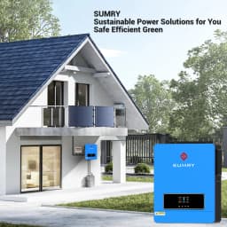 Sumry Hybrid Solar Inverter Pure Sine Wave 3600w 24v Dual Output with MPPT 120A 60-450v 50/60hz