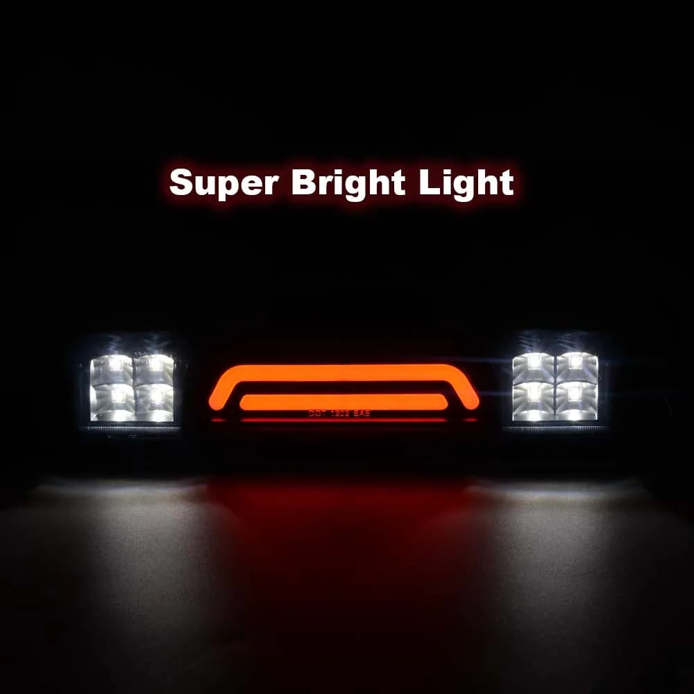 Led Third Brake Light High-Mount Brake Light Suitable for 2004-2008 Ford F150 Super Bright Red Rear Tail Light