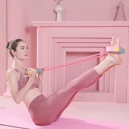 Foot Pedal Resistance Band for Home Yoga & Fitness Full Body Slimming Waist Leg Arm Training Tool