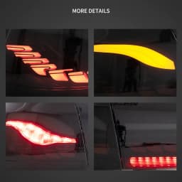 08-14 Golf 6th Gen Mk6 Hatchback Vland II OLED Tail Lights With Dynamic Welcome Lighting (GTS Style)
