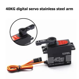 40KG Waterproof High-Speed Digital Servo High Torque Metal Gear With 25T Servo Arm Digital Servo Kit For 1/8 1/10 Scale RC Car