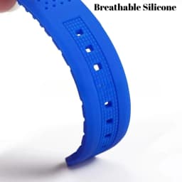16mm 18mm 20mm 22mm 24mm for Seiko for Omega Rubber Watch Strap Quick Release Breathable Butterfly Band