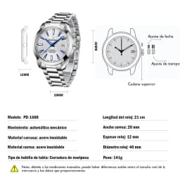 PAGANI DESIGN 40MM A150 Men's Watches Luxury Automatic Watch For Men Mechanical WristWatch Stainless Steel Sapphire Glass