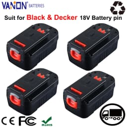 VANON 1/2/4Pack HPB18 18V 4.8ah Lithium-ion Battery Replace for Black and Decker HPB18-OPE FSB18 244760 Tools Battery pin