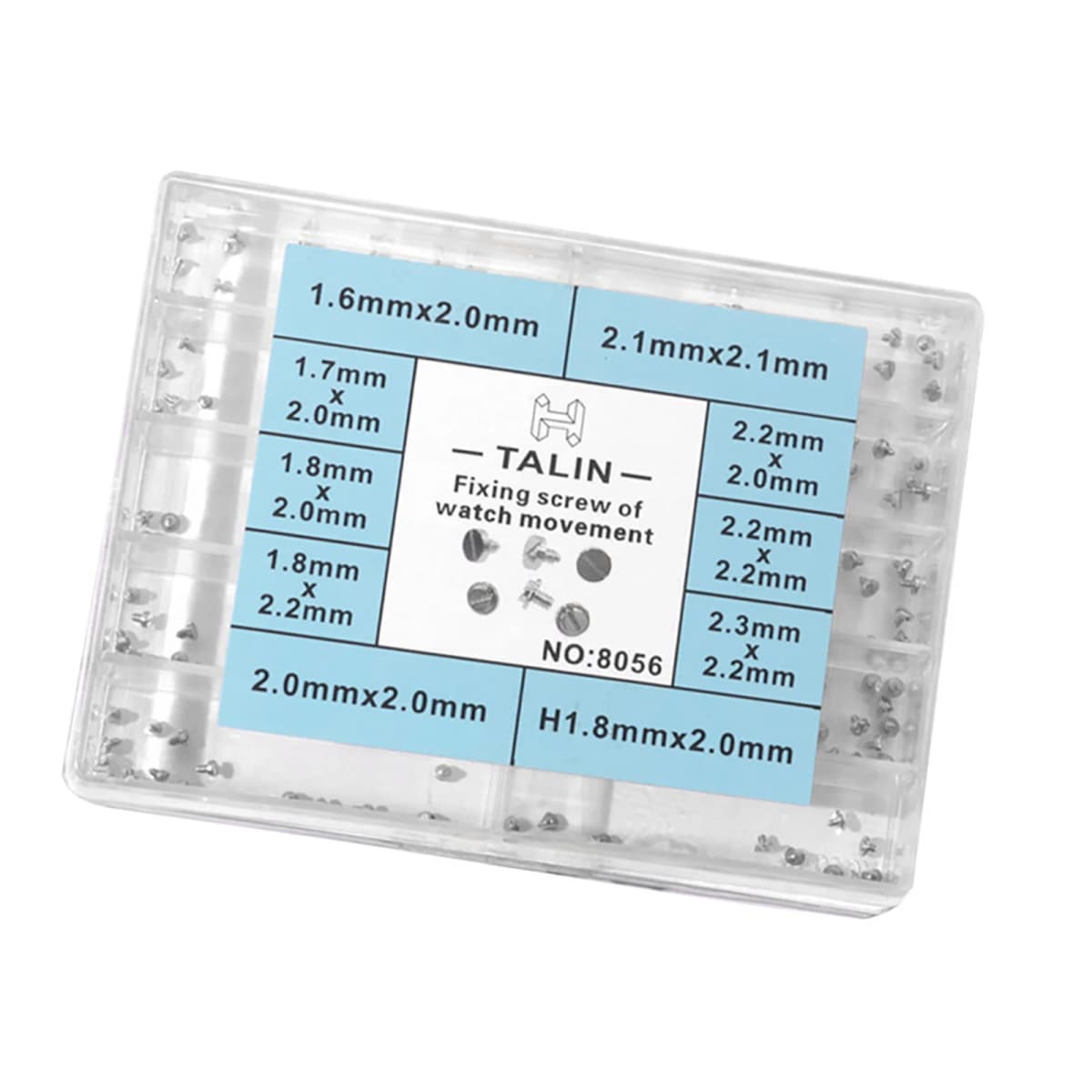 For NH35 10-Size Fixing Screw Watch Movement Assortment for NH35 ETA 2836 2824-2 8200 Movement Mix Size Screw Repair Parts