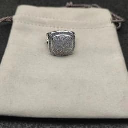 2025 Christmas New DY Jewelry Retro Ring Couple Trendy Fashion Spiral Design Colored Crystal Ring