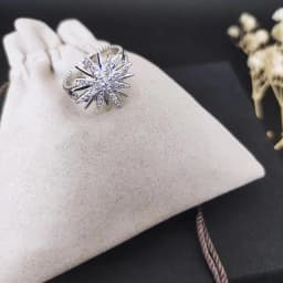 2025 Christmas New DY Jewelry Retro Ring Couple Trendy Fashion Spiral Design Colored Crystal Ring