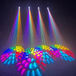 2X 300W Mini BEAM With Halo Effect Moving Head Light 14R Beam Wah Zoom Sharpy 19 Channels 48 Rotating Prisms DMX Stage DJ Lights