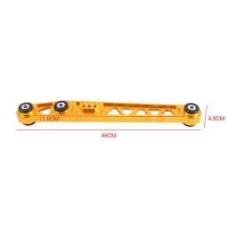 Durable Rear Lower Control Arms LCA with Rear Lower Tie Bar with Rear Subframe Brace Red Sliver For 1996-2000 Honda Civic EK