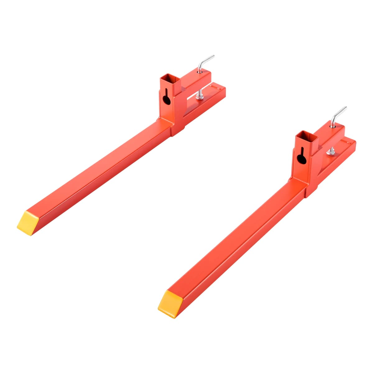 SucceBuy 2000 lbs Clamp on Pallet Forks 43in Total Length Quick Attach Tractor Fork Attachments for Loader Bucket Skid Steer