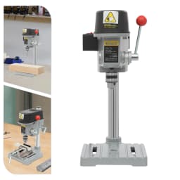 340W Mini Benchtop Drill Press, 3 Speed Adjustable, for Drilling Iron, Wood, Plastic, Shell, Crystal, Aluminum, Resin