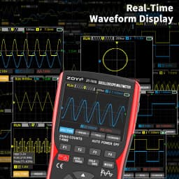ZOYI 703S 3-in-1 Oscilloscope Multimeter with 3.5 Inch IPS Display,25000 Counts, Dual Channel 50MHZ Bandwidth,280MSa/s High