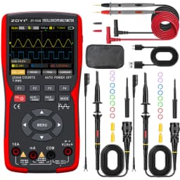 ZOYI 703S 3-in-1 Oscilloscope Multimeter with 3.5 Inch IPS Display,25000 Counts, Dual Channel 50MHZ Bandwidth,280MSa/s High