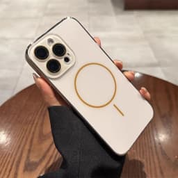 Electroplated Protective Case with Magnetic Phone Case for IPhone 17 16 15 14 13 12 Pro Max Camera Lens Protection Back Cover