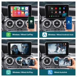 US Wireless CarPlay for Mercedes Benz A CLA GLA W176 C-Class W205 GLC 2015-2018 with Android Auto Mirror Link AirPlay Car Play