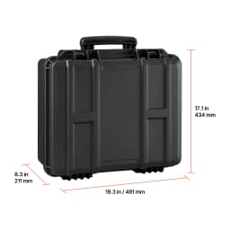 SucceBuy Hard Pistol Case Hard Gun Case with XPE Foam Lining Waterproof Pistol Box with Customizable Interior for Gun Lenses