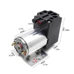 Micro Vacuum Pump DC12V 6W 120kpa High Negative Pressure Suction Diaphragm Pump with Holder Mini Air Compressor Suction Pump