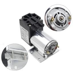 Micro Vacuum Pump DC12V 6W 120kpa High Negative Pressure Suction Diaphragm Pump with Holder Mini Air Compressor Suction Pump