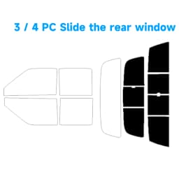 Precut Windows Tint Film Sun Blocking Protection Privacy Anti Shatter Glass Custom Film Kit for Nissan Frontier Crew 2000-2025