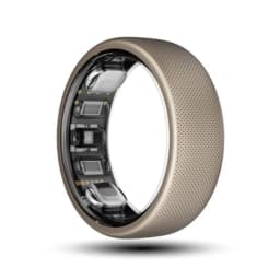 (Size 12)Amazfit Helio Smart Ring Health Tracker Fitness Tracker Ring No Subscription Monitors Sleep Heart Rate and Stress Titanium Allo