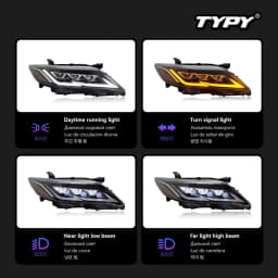 TYPY Car Lights For Toyota Camry US Version Headlight 2009-2011 LED Projetor head Lamp Daytime Running Light Auto Accessories