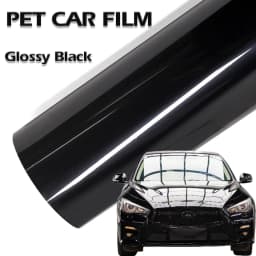 Glossy Black Car Vinyl Wrap Film Personalization Waterproof PVC Car Decoration PET Decal Motorcycle Auto Body Protective Film