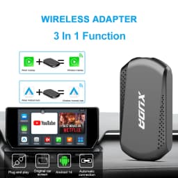XUDA Android14 Wireless CarPlay/Android Auto 3in1 NEW CarPlay Ai Box 4Cores 4GB RAM+64GB ROM Plug and Play Stable Transmission