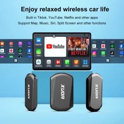 XUDA Android14 Wireless CarPlay/Android Auto 3in1 NEW CarPlay Ai Box 4Cores 4GB RAM+64GB ROM Plug and Play Stable Transmission