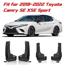 Mud Flaps Splash Guards 4PCS Front & Rear Side Mud Guards Compatible with Toyota Camry SE XSE 2018-2022