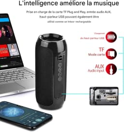 Portable Bluetooth Speaker TG117, with Subwoofer, Supports Memory Card, USB Music Player, Suitable for Outdoor, Home, and Gift
