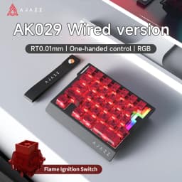 AJAZZ AK029 Wired Gaming Magnetic Switch Magnetic Rice Switch HIFI Edition, RGB Backlight, DIY Support