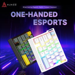 AJAZZ AK029 Wired Gaming Magnetic Switch Magnetic Rice Switch HIFI Edition, RGB Backlight, DIY Support