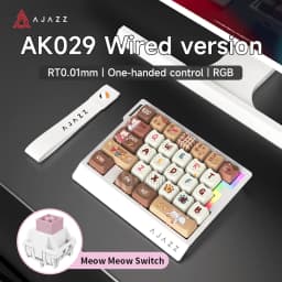 AJAZZ AK029 Wired Gaming Magnetic Switch Magnetic Rice Switch HIFI Edition, RGB Backlight, DIY Support