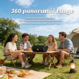 TG116C Wireless Portable Powerful Speaker Box 3D Stereo Speakers Subwoofer Music Center BoomBox Support FM