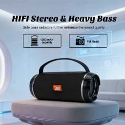 TG116C Wireless Portable Powerful Speaker Box 3D Stereo Speakers Subwoofer Music Center BoomBox Support FM