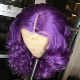 Violet Purple Body Wave Lace Front Wig Human Hair 13X4 HD Transparent Lace Front Wig Human Hair for Women 200 Density for Daily