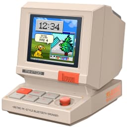 Divoom MiniToo Retro Bluetooth Speaker Portable Pixel Display Music Box Retro Computer Style Speaker Gift