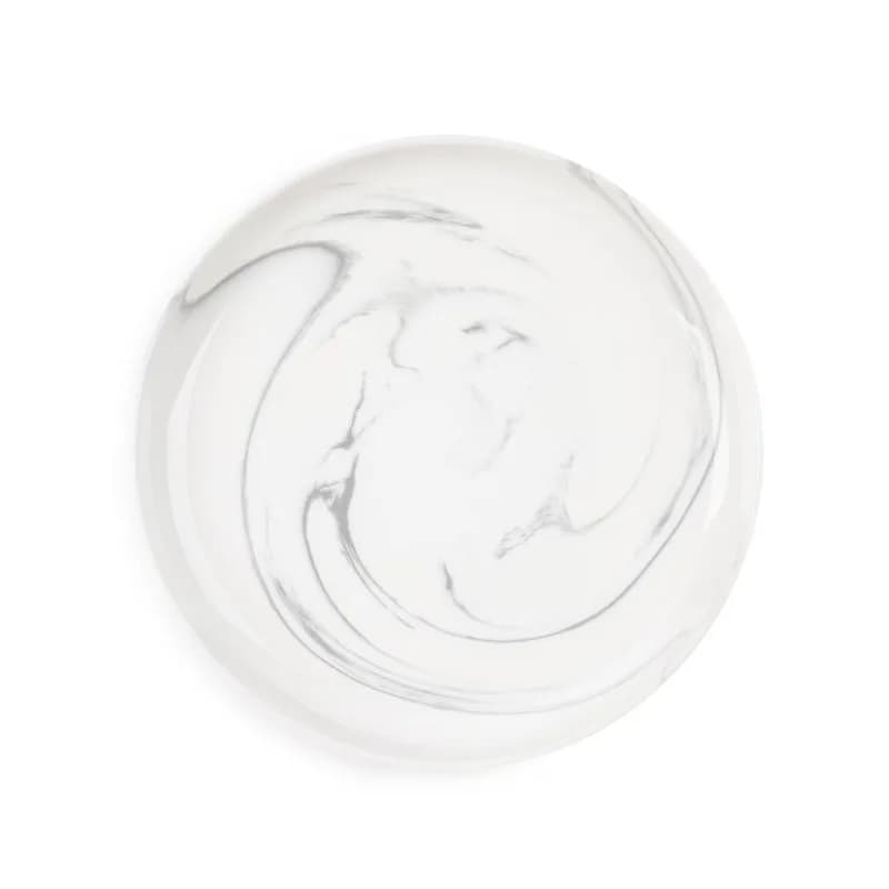 Gray Marble Ceramic Salad Plate