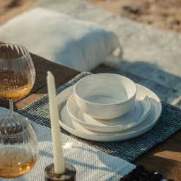 Gray Marble Ceramic Salad Plate