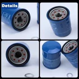 6PCS 15400-PLC-004 Engine Oil Filter With Washers Kit Fit for Honda Acura-Accord CR-V Civic HR-V Pilot Fit CR-Z