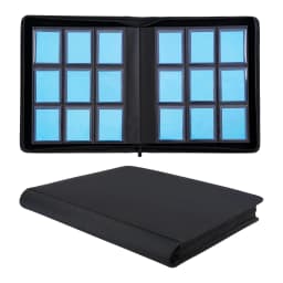 Toploader Binder, Holds 288 Toploader, 9-Pocket PU Cover Top Loader Binder for 3' X 4' Rigid Toploaders, Ringless Double-Sided