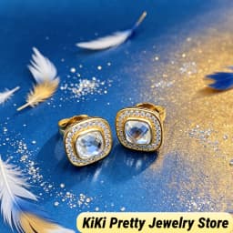 2026 New DV Fashionable Earrings Inlaid with Beautiful Zircon,Luxury Jewelry Gift,Effortless Elegance for Daily or Special Wear