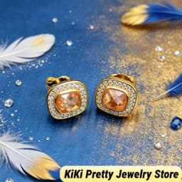 2026 New DV Fashionable Earrings Inlaid with Beautiful Zircon,Luxury Jewelry Gift,Effortless Elegance for Daily or Special Wear