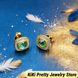 2026 New DV Fashionable Earrings Inlaid with Beautiful Zircon,Luxury Jewelry Gift,Effortless Elegance for Daily or Special Wear