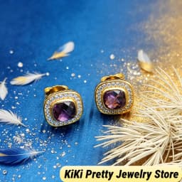 2026 New DV Fashionable Earrings Inlaid with Beautiful Zircon,Luxury Jewelry Gift,Effortless Elegance for Daily or Special Wear
